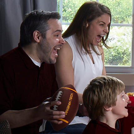 Franklin Sports Virginia Tech Hokies Kids NCAA Youth Football - Official College Team Junior Footballs with Team Logos for Kids - Junior Size PVC Ball - Backyard + Tailgate Ball - 8.5"