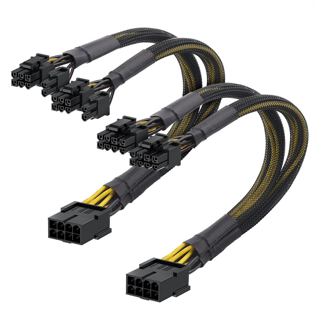 Cable Matters 2-Pack, 8 Pin to Dual (6+2) Pin PCIe