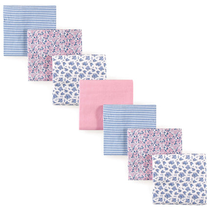 Hudson Baby 7 Piece Flannel Receiving Blanket, Cla