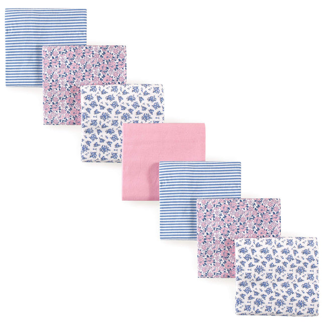 Hudson Baby 7 Piece Flannel Receiving Blanket, Cla