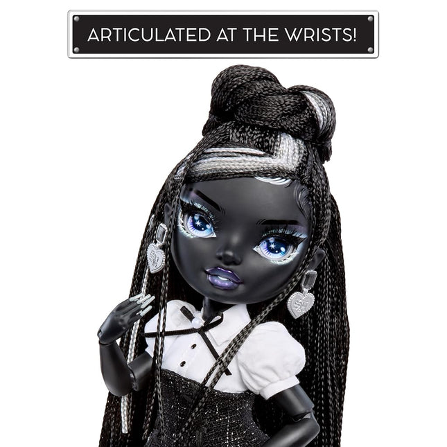 Rainbow High Shadow High Fashion Doll - Shanelle Onyx - Black Hair, 28 cm Fashion Doll with Designer Outfits, Suitable for Collectors & Children from 6-12 Years