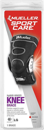 Mueller Hg80 Hinged Knee Brace, Large, Black