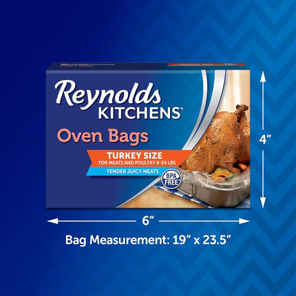 Reynolds Wrap Oven Bags Turkey 19" X 23-1/2" 2 / Box