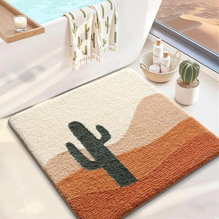 LUMI Bathroom Rugs Square 80 x 80 cm, Plush Non-Sl