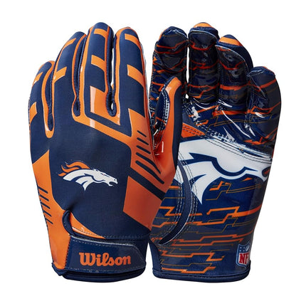 Gants de football extensibles Wilson NFL - Junior, Broncos de Denver
