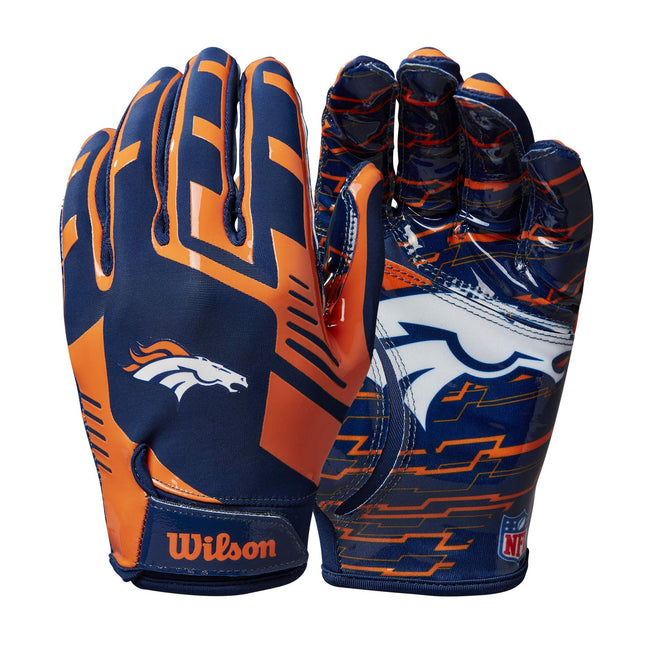 Wilson NFL Stretch Fit Football Gloves - Youth, De