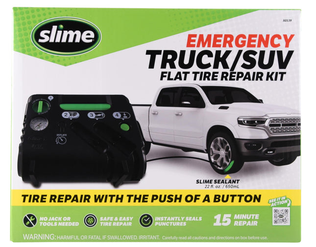 Slime 50139 Flat Tire Puncture Emergency Kit, Incl