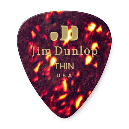 Dunlop 483RT Shell Classic Celluloid Thin Guitar P