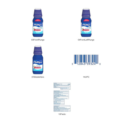 Phillips' Milk of Magnesia Liquid Wild Cherry - 12 oz, Pack of 3