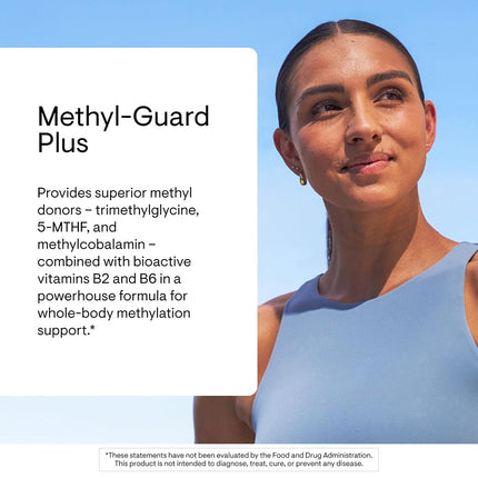 Thorne Methyl-Guard Plus - Active folate (5-MTHF) with Vitamins B2, B6, and B12 - Healthy Level of homocysteine - Gluten-Free, Dairy-Free, Soy-Free - 90 Capsules