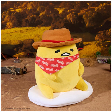 GUND Sanrio Gudetama The Lazy Egg Cowboy 9-Inch Western Themed Stuffed Toy