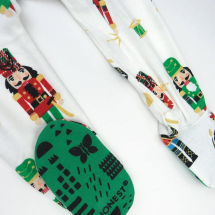 HonestBaby Family Matching Holiday Pajamas Organic Cotton for Men, Women, Kids, Toddlers, Baby Boys, Girls, Unisex Pets, Nutcracker, Medium