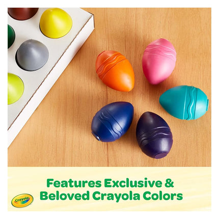 Crayola Palm Grasp Crayons, Crayones de Huevo, Regalo para Niños Pequeños, 12 Unidades