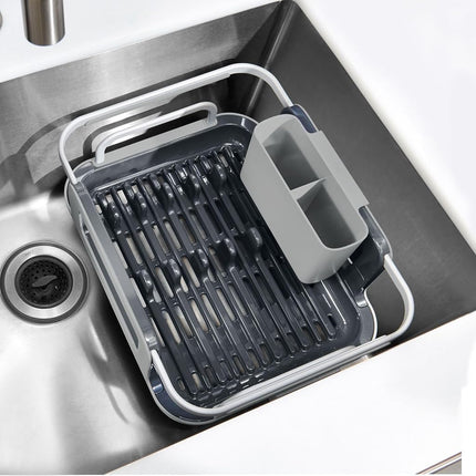 OXO Good Grips Sink Aluminum Dish Rack, Grey, One Size