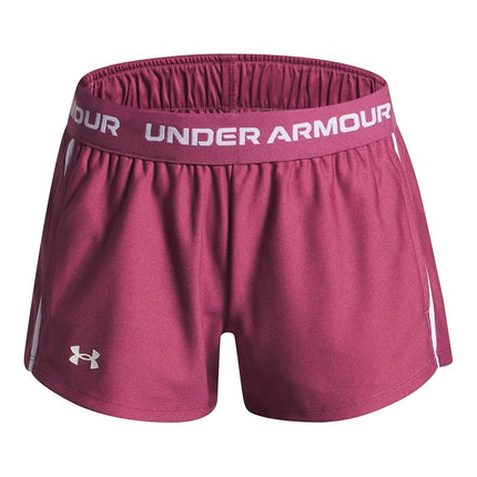Under Armour Girls Tech Play Up Shorts Pink L