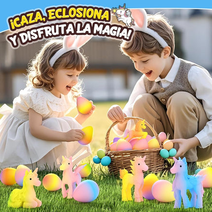 Unicorn Hatching Rainbow Eggs for Kids 6 Pack Toddler Toys for Boys & Girls