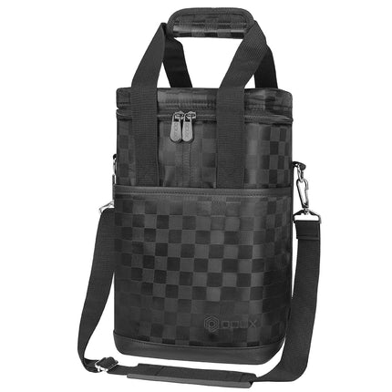 opux Wine Bag, 4 Bottle Wine Cooler Bag, Insulated