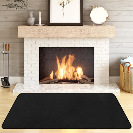 Protalwell Fireproof Hearth Rugs, Fireplace Mat, F