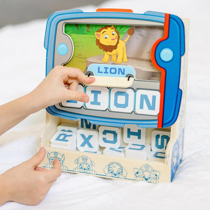 Melissa & Doug PAW Patrol Wooden See & Spell Pup Pad Game | Wooden Toy | Educational Play | Developmental Toy for Kids | 4 and Above | Gift for Boys or Girls