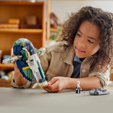 LEGO® Star Wars: Attack of the Clones™ Jango Fett’s Starship 75433 Building Toy for Boys, Girls and Any Fans, Buildable Vehicle, Bounty Hunter Characters, Fantasy Decor, Toy Idea for Kids