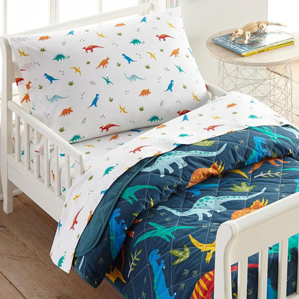 Wildkin Kids 100% Cotton Flannel Pillowcase – Soft, Breathable & Standard Size - Jurassic Dinosaurs