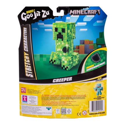 Heroes of Goo Jit Zu Minecraft Stretchy Characters, Creeper, Stretch Him Up to 3 Times His Size