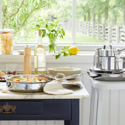 Martha by Martha Stewart 8-Quart Triply Stainless Steel Stock Pot w/Lid