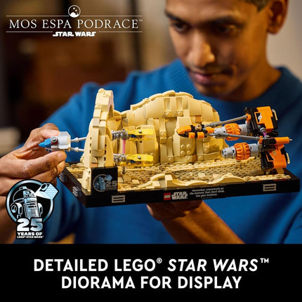 LEGO Star Wars: The Phantom Menace Mos ESPA Podrace Diorama, Build and Display Model for Adults, Star Wars Fan Gift with Anakin Skywalker's Podracer, Collectible May The 4th Be with You D�cor, 75380