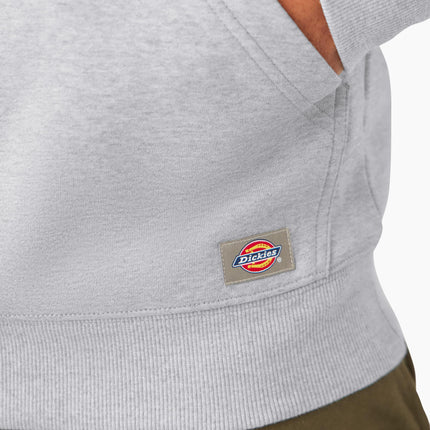 Sudadera con capucha y cierre de un cuarto para hombre Dickies, gris jaspeado, 3XL