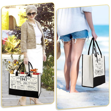 85th Birthday Gift for Women-Vintage 1941 Canvas Tote Bag,Makeup Bag,Poster