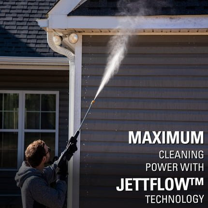 Hidrolavadora eléctrica Greenworks 2300 PSI TruBrushless (2.3 GPM), manguera de 25', lanza de conexión rápida, boquillas de 15, 24, 40 grados, jabón y turbo.