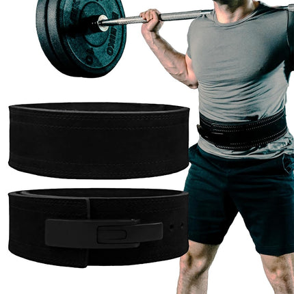 Hawk Sports Lever Belt Black Genuine Leather Power