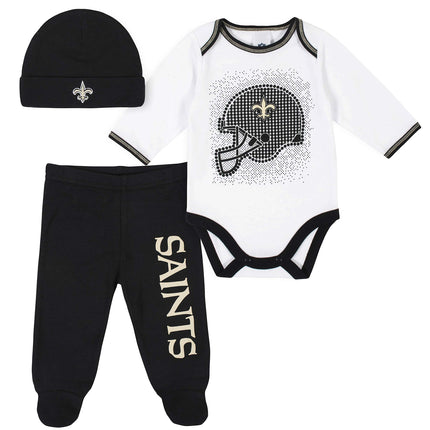 NFL Gerber New Orlean Saints 3 Pack Bodysuit Foote