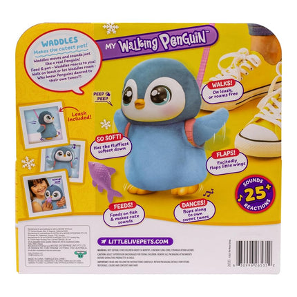 Little Live Pets Walking Penguin Waddles, 25+ Sounds, Leash