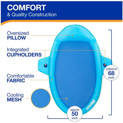 SwimWays PremSprngFloatSunCatcherBlue