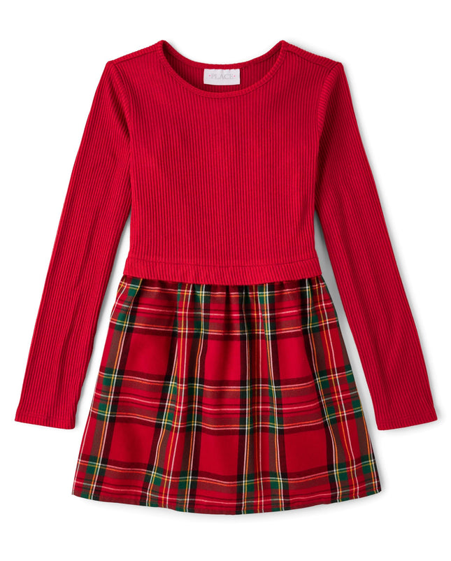 The Children's Place Girls' Long Sleeve Everyday D