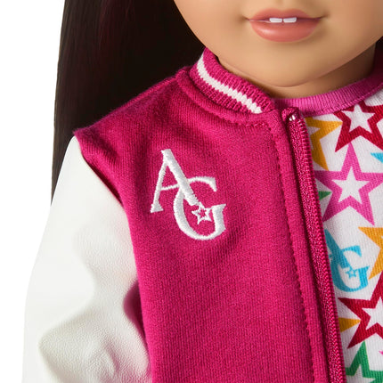 American Girl, Truly Me 18-inch Doll #124 with Brown Eyes, Straight Black-Brown Hair, Light-to-Medium Skin, Ages 6+