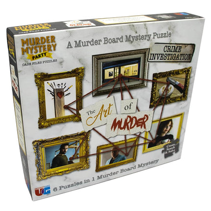 Murder Mystery Party Case File Puzzle The Art of Murder, 1000 Piece Puzzle, for Ages 14+, Solve Crime with Evidence, Includes Poster, Fun Family & Friends Activity