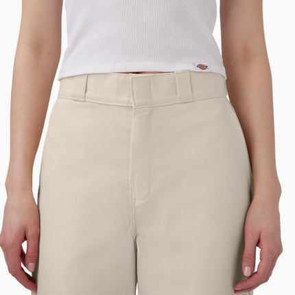 Pantalón de trabajo de doble rodilla Dickies para mujer, gris, 28