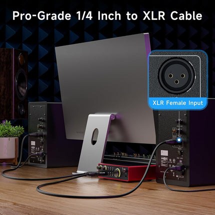 Cable Matters 6.35mm (1/4 Inch) to XLR Male to Male Cable 25 Feet