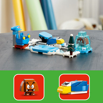 LEGO Super Mario Pack de Expansión: Traje de Mario de Hielo y Mundo Congelado 71415, Juego Construible Coleccionable con Disfraz de Figura más Figuras de Enemigos Cooligan y Goomba