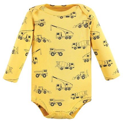 Hudson Baby mamelucos de manga larga de algodón unisex para bebé, diseño de construcción, 6-9 meses