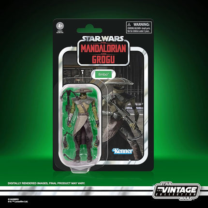 Star Wars The Vintage Collection Embo, The Mandalorian and Grogu Premium 9.5 cm Collectible Action Figure