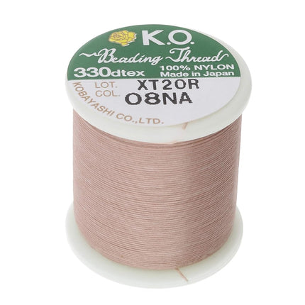 The Beadsmith Natural Nylon Beading Yarn, 100% Pre