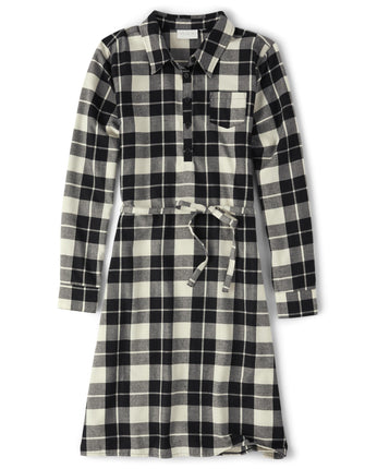The Children's Place Womens Plaid Long Sleeve Dres
