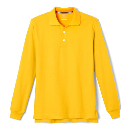 French Toast Boys' Long Sleeve Pique Polo Uniform 