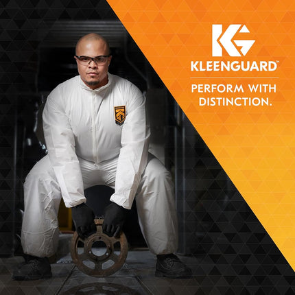 KLEENGUARD V30 Nemesis Safety Glasses (14481), Blue Mirror Lenses with Black Frame, Pack of 12 pairs
