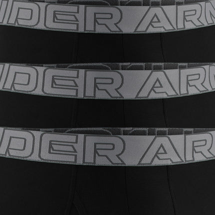 Under Armour mens Multi-pack Performance Tech Mesh Boxerjock Brief, 6" Inseam, All-day Comfort, Black / Steel W/Castlerock, 5XL