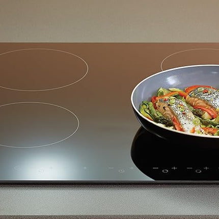 MasterClass MCFPCER20 Eco Induction Frying Pan with Healthier Ceramic Chemical Non Stick, Small, Aluminium / Iron, Black / Blue, 20 cm