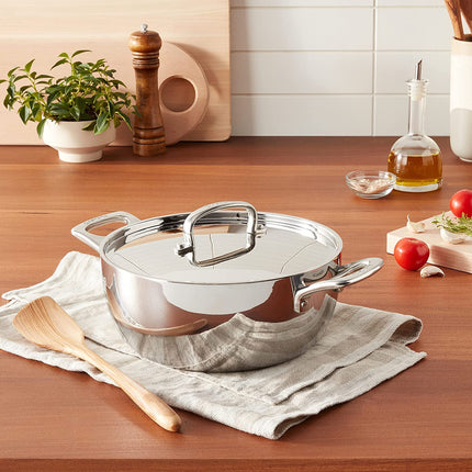 Faitout 4,3 litres Cuisinart French Classic en acier inoxydable triple épaisseur avec couvercle